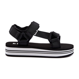 Sandali con plateau da donna Lee Cooper LCW-24-05-2753 Neri nero