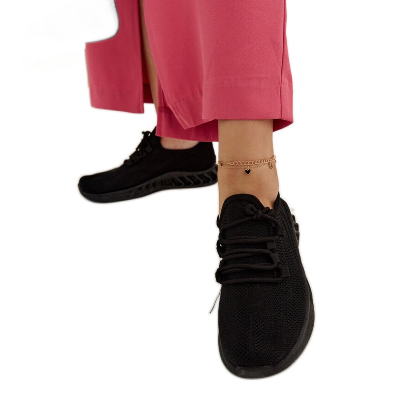 Sneaker Weekley in tessuto nero