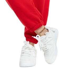 Sneakers bianche con inserti in tessuto Melilot bianco