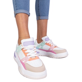 Sneakers multicolori sulla piattaforma Nivi multicolore