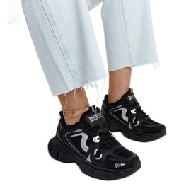 Sneaker nere con massiccia suola giacobina nero