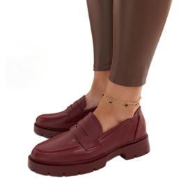 Mocassini Maybritt bordeaux rosso