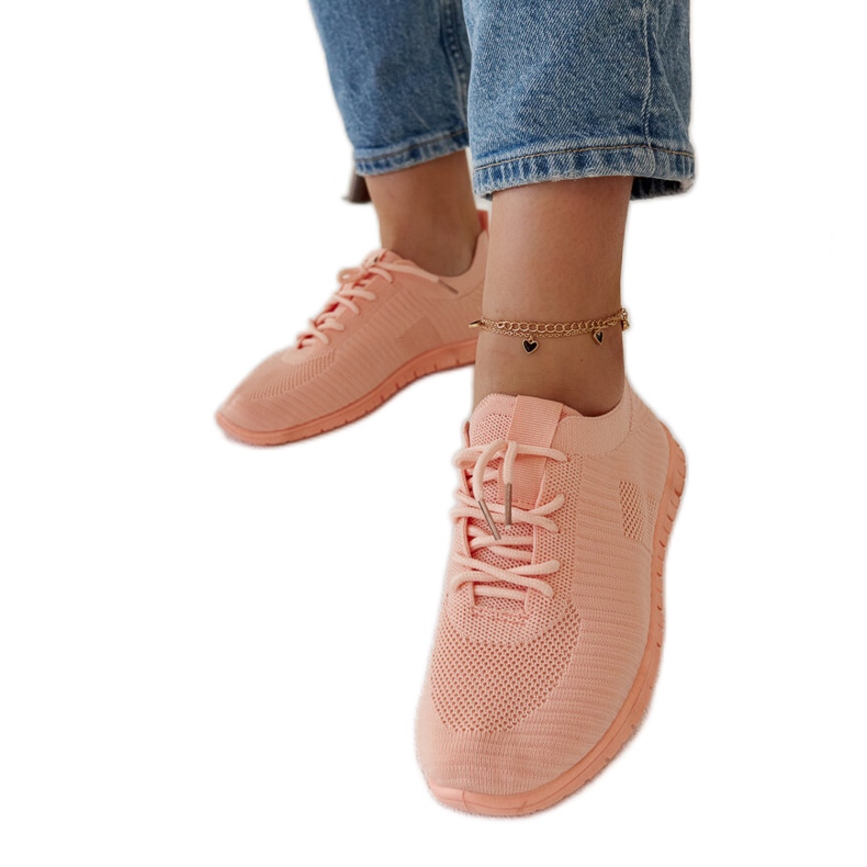 Sneakers in tessuto rosa di Erminio