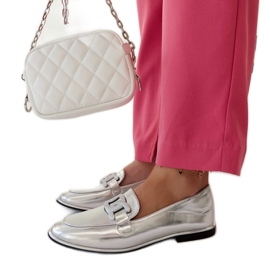 Mocassini Zana classici argento d'argento