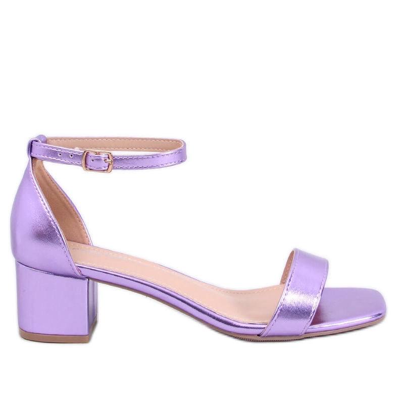 Bronx Sandali viola con tacco alto