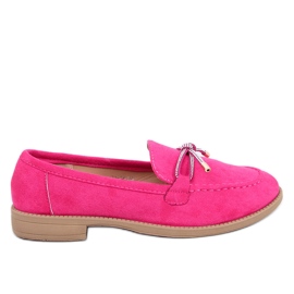 Mocassini da donna in camoscio Saras Fucsia rosa