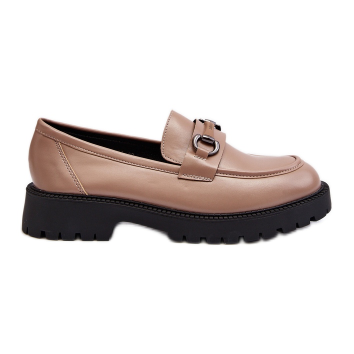 Vinceza Mocassini Donna in Ecopelle Beige Ledda