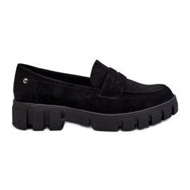 Vinceza Mocassini da Donna in Eco Pelle Scamosciata Neri di Seravisa nero
