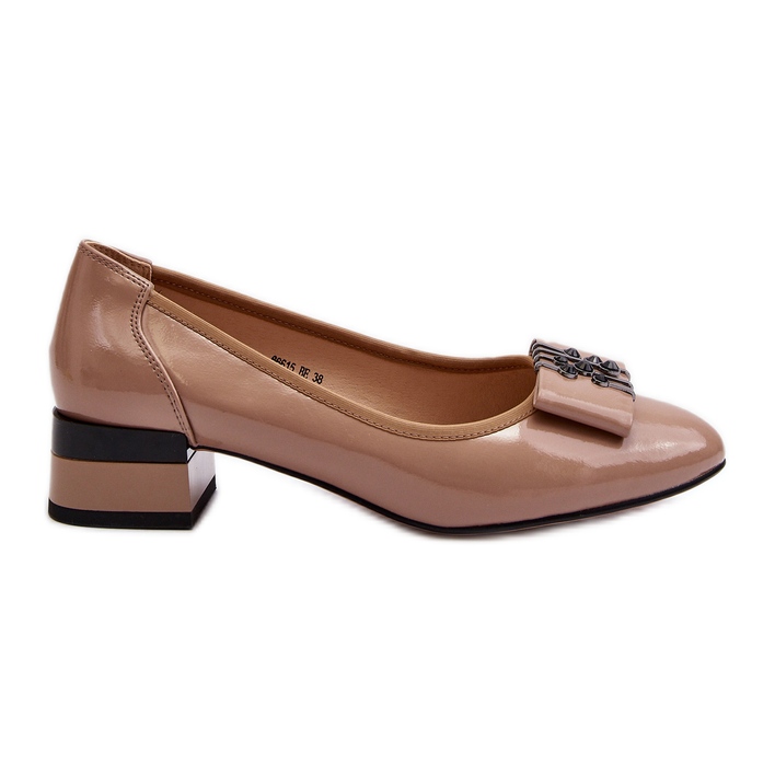 Vinceza Décolleté in vernice beige Ilvanna