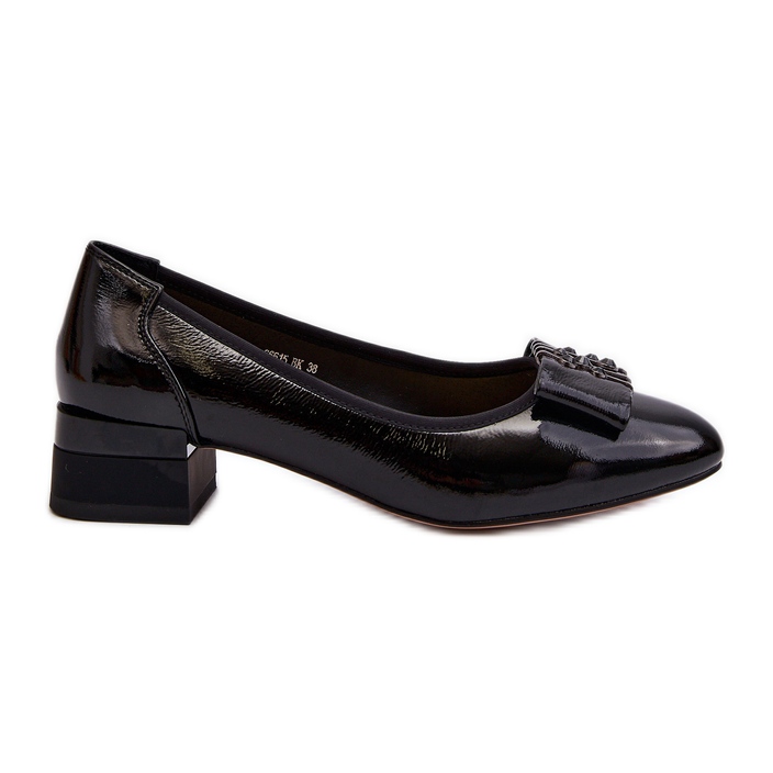 Vinceza Décolleté Ilvanna in vernice nera nero