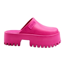Infradito da donna su suola massiccia Big Star NN274019 Fucsia rosa