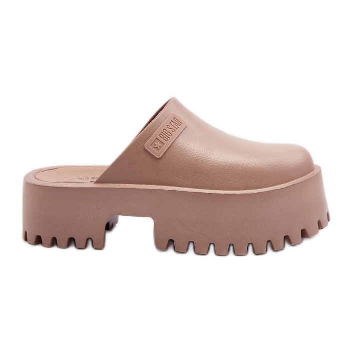 Infradito da donna su suola massiccia Big Star NN274016 Beige