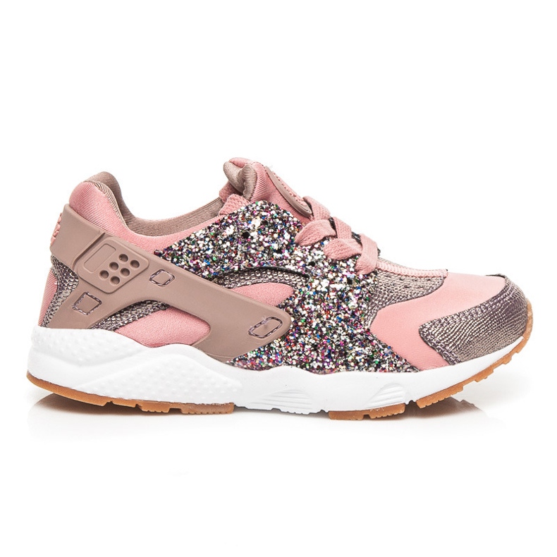 Kylie Sneakers rosa con glitter