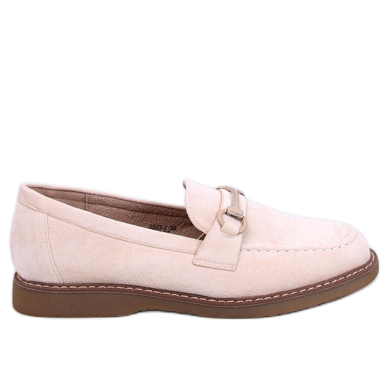 Mocassini da donna in camoscio States Beige