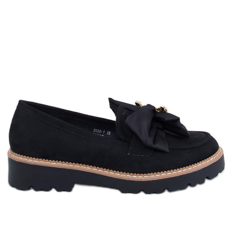 Mocassini Pennsy Black con orsetto decorativo nero