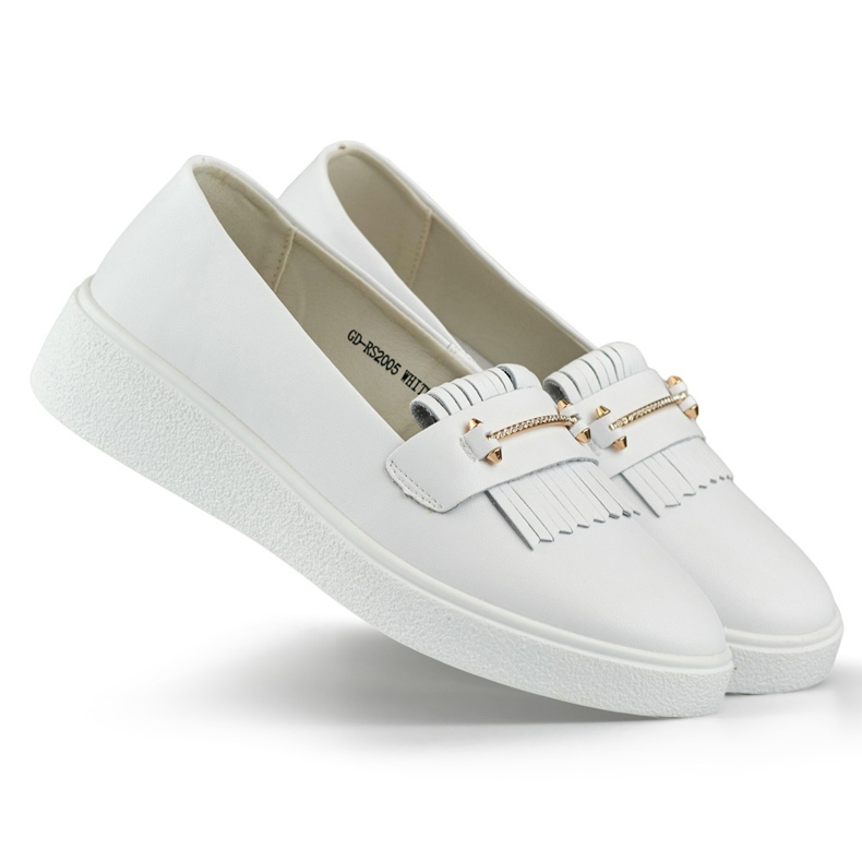 Scarpe da donna in pelle bianca