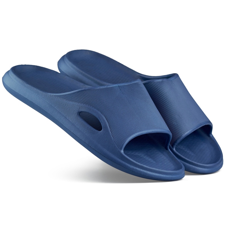 Infradito da piscina blu navy da donna e infradito da piscina per ragazzo