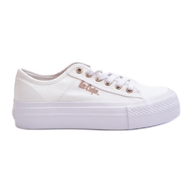 Sneakers con plateau da donna Lee Cooper LCW-24-31-2725 Bianco