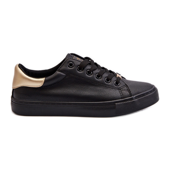 Sneakers da Donna in Ecopelle Nera Tiraelle nero