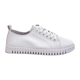 Vinceza Sneakers in pelle da donna bianche Xenobia bianca