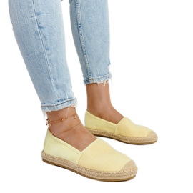 Espadrillas gialle lucide sulla piattaforma Ming giallo