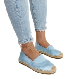 Espadrillas celesti con lucentezza sulla piattaforma Caithlin blu