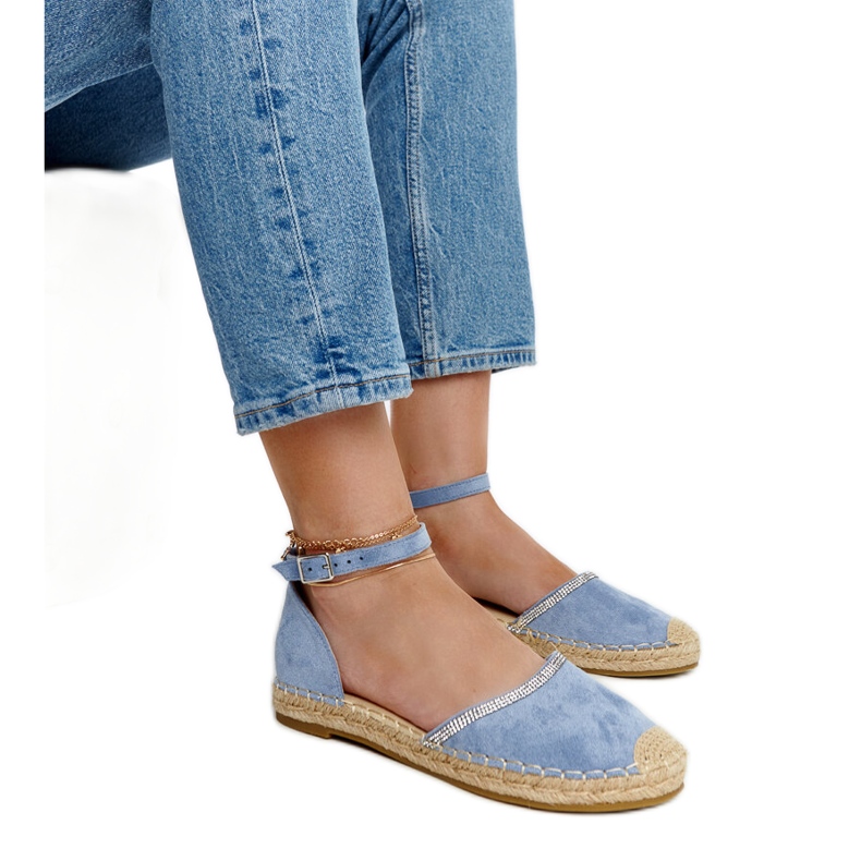 Espadrillas blu con decorazione Aydan
