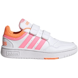 Scarpe Adidas Hoops 3.0 Cf C Jr H03862 bianco