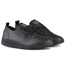 Sneakers traforate nere, sneakers traforate da donna nero
