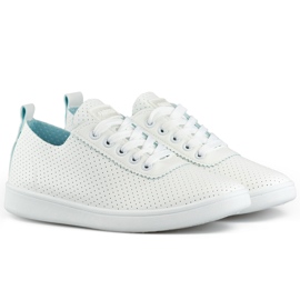 Sneakers bianche traforate da donna, sneakers traforate bianco
