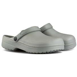 Pantofole intere grigie, tipo Kroksy grigio