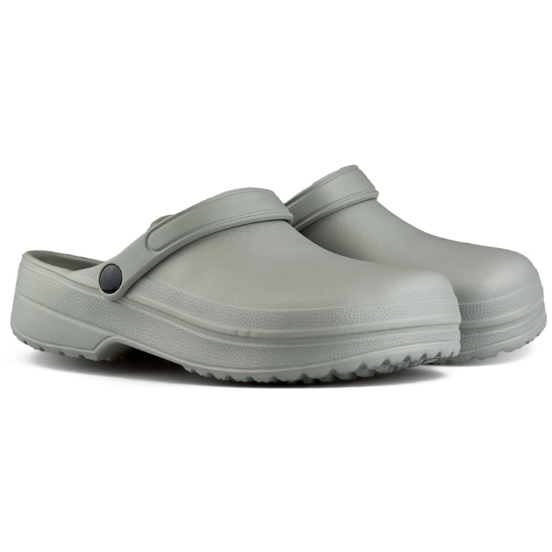 Pantofole intere grigie, tipo Kroksy grigio