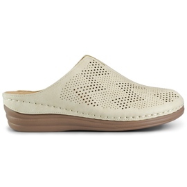 Infradito sanitarie da donna con punta chiusa beige