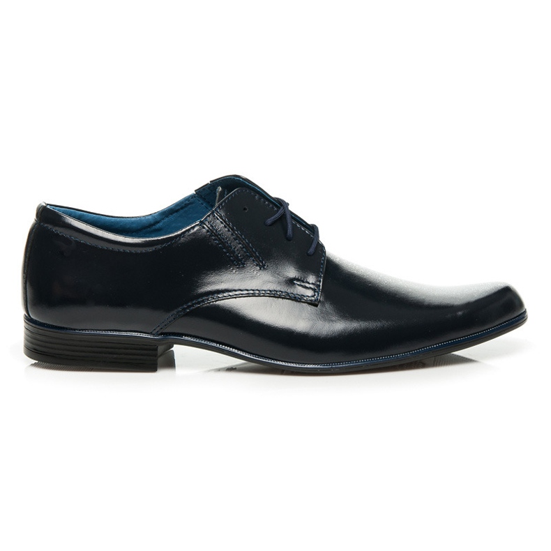 Lucca Stivali bassi in pelle formale blu