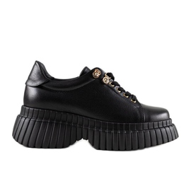 Sneaker Karino in pelle nera nero