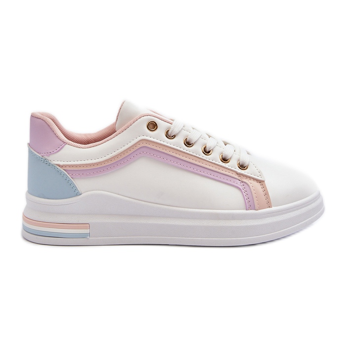 Sneakers Da Donna Con Glitter Rosa Elnami