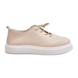 Sneakers Traforate da Donna Beige Unassemia