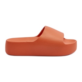 Infradito da Donna Con Suola Spessa, Colore Arancio Oreithano arancia