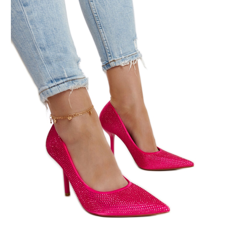 Liena tacco alto rosa scuro