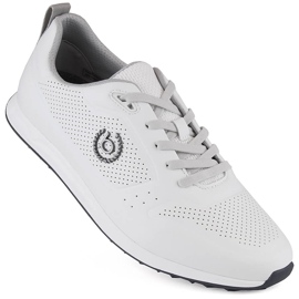 Scarpe sportive comode da uomo, Bugatti bianche NN153239 bianco