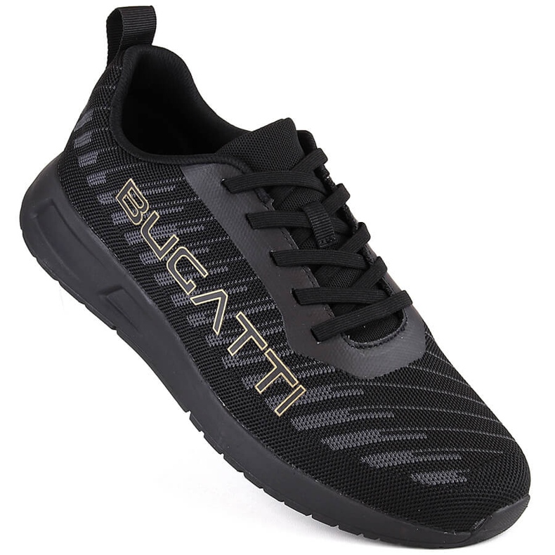 Scarpe sportive comode da uomo nere Bugatti NN153415 nero