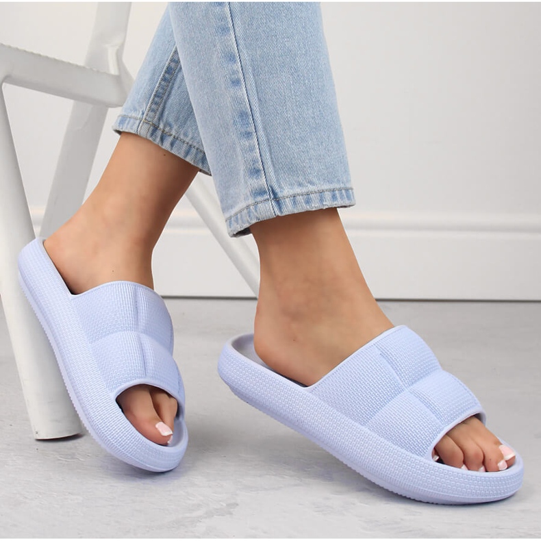 Ciabatte da donna azzurre Vinceza 76052 viola