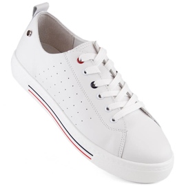 Filippo DP6029 scarpe sportive da donna in pelle bianca