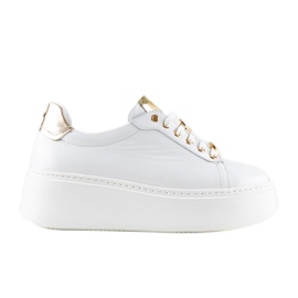 Sneaker Karino in pelle bianca bianco