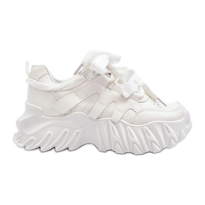 Sneakers da Donna con Suola Grossa, Colore Bianco Ellerai bianca