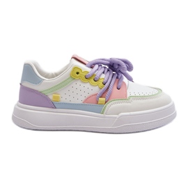 Sneakers da Donna in Eco Pelle Multicolor Avanalis bianco