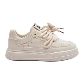 Sneakers da Donna in Eco Pelle Beige Avanalis