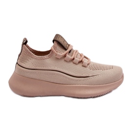 Scarpe sportive da donna Big Star NN274664 Nudo rosa