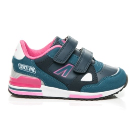 American Club Scarpe da ginnastica. Velcro blu