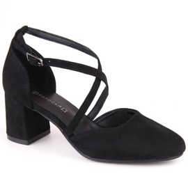 Potocki W SZ12341 WOL221A sandali con tacco alto nero